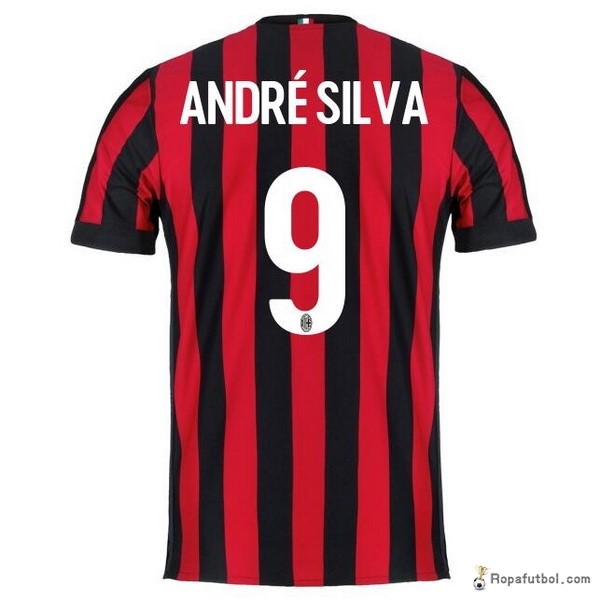 Camiseta AC Milan Replica Primera Ropa Andre Silva 2017/18